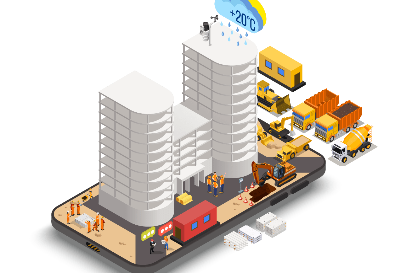 Imagem ilustrativa em um celular representando as funcionalidades da plataforma