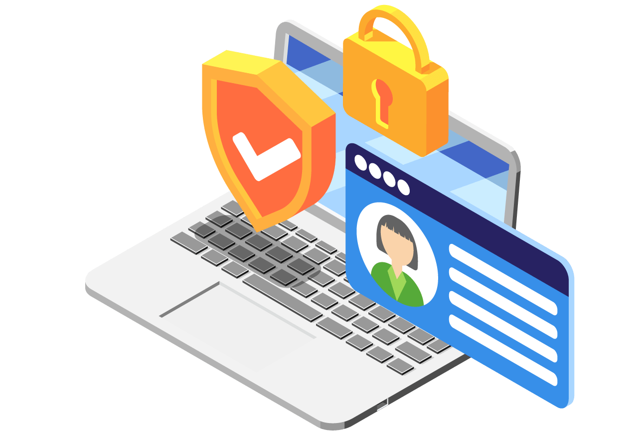 Imagem ilustrativa representano autenticação de segurança digital