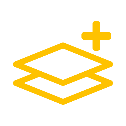 Ícone de camadas sobrepostas