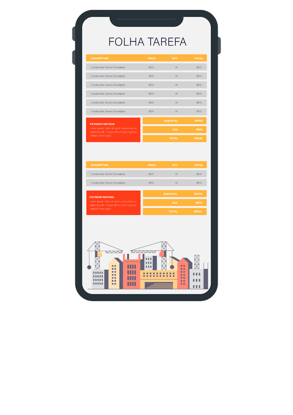 Desenho vetorial de aplicativo de verificação das tarefas